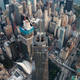 An aerial view One World Trade Center in Lower Manhattan.